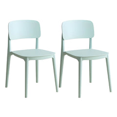 Scandinavian Style Stackable Plastic & Acrylic Side Chair for Kitchen & Dining Dining Chairs