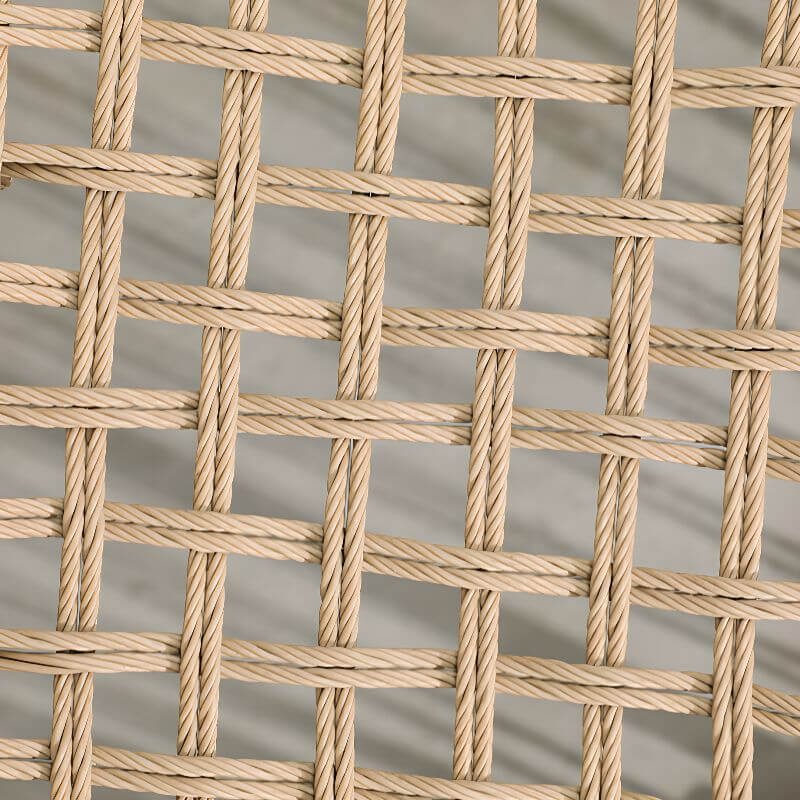 Tropical cocoa and cream upholstered porch swing with alloy frame, stand, and chain included