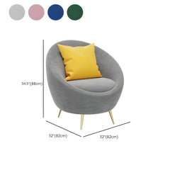 Modern Sofa with Tight Back in Polyester Blend for Apartment - Pink 32"L x 32"W x 35"H Polyester Blend Sofa