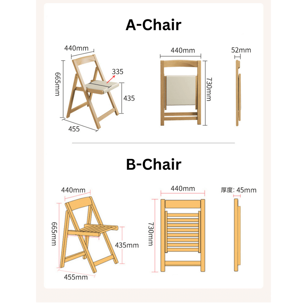 Solid wood folding dining set with chairs, versatile and space-saving furniture for dining rooms