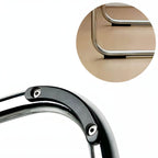 Scandinavian style plastic and acrylic dining side chair with silver legs, non-upholstered design