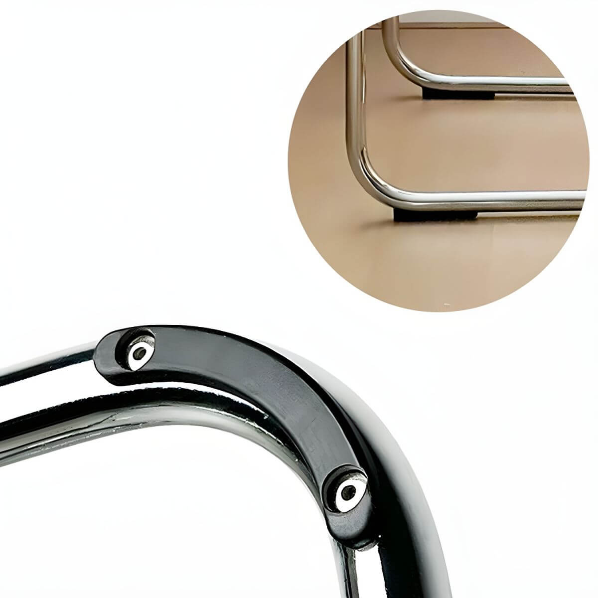 Scandinavian style plastic and acrylic dining side chair with silver legs, non-upholstered design