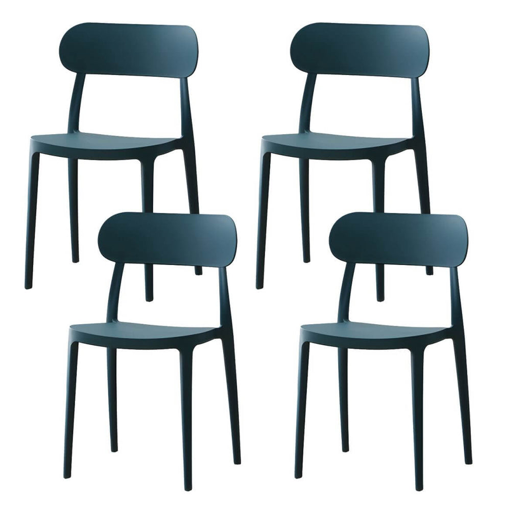Modern Scandinavian dining chair made of plastic and acrylic, perfect for kitchen and dining areas