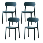 Modern Scandinavian dining chair made of plastic and acrylic, perfect for kitchen and dining areas