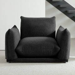 Modern Modular Cloud Sectional Couch Lambswool Fabric Chaise Oversized Sofa
