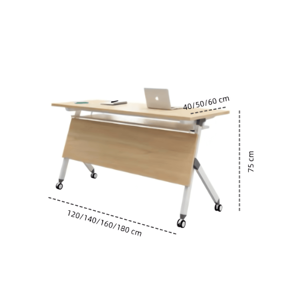 Folding table and chair set designed for versatile use in dynamic office spaces