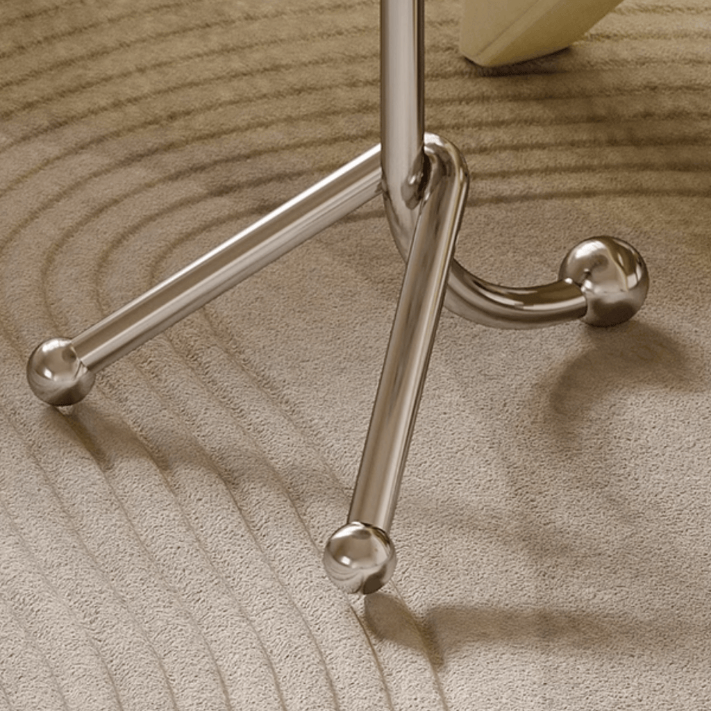 45cm terrazzo accent table with unique three-leg design for stability and style