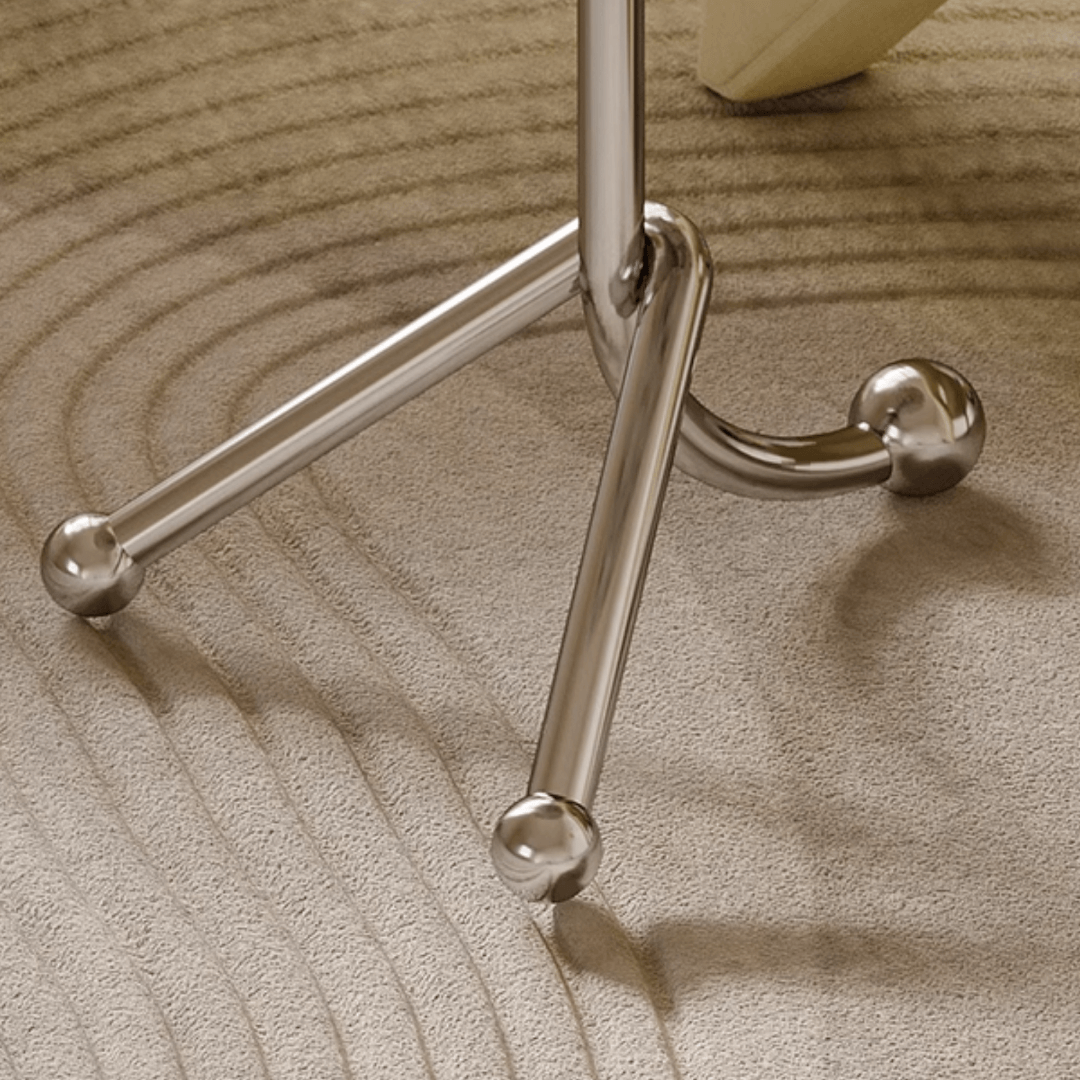 45cm terrazzo accent table with unique three-leg design for stability and style