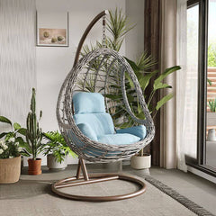 Waterproof Tropical Porch Swing with Stand Alloy with Pads & Chain & Stand Porch Swings