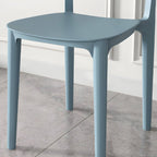 Stackable Nordic acrylic dining chair with backrest and acrylic legs