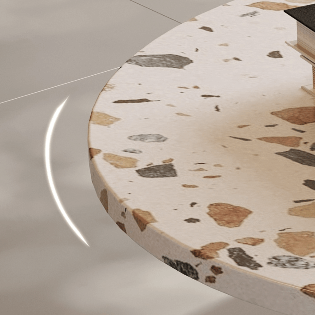 45cm terrazzo accent table with sophisticated design, perfect for home decor and easy placement