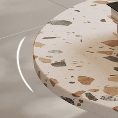 Sophisticated 45cm Terrazzo Accent Table - Ideal for Decor and Easy Placement