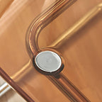 Scandinavian style low back side chair made of plastic and acrylic, ideal for kitchen and dining areas