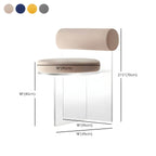 Acrylic contemporary dining chair with solid back, perfect for modern dining rooms