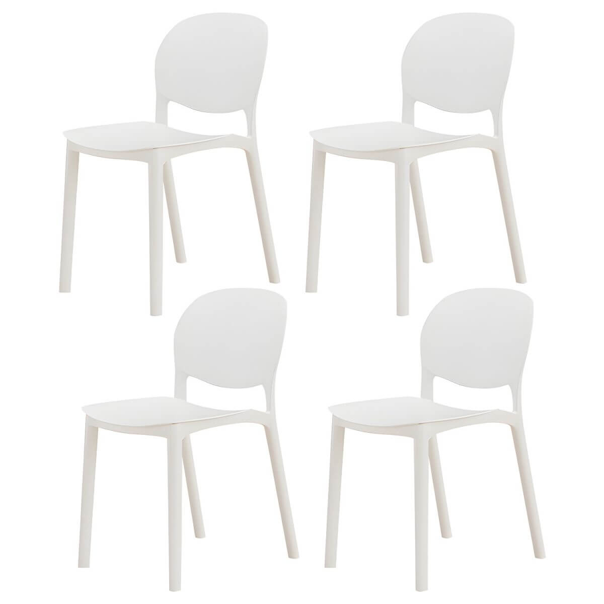 Stackable Nordic dining chair with acrylic legs and ergonomic backrest for modern dining rooms