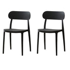 Modern Scandinavian dining chair made of plastic and acrylic, perfect for kitchen and dining areas