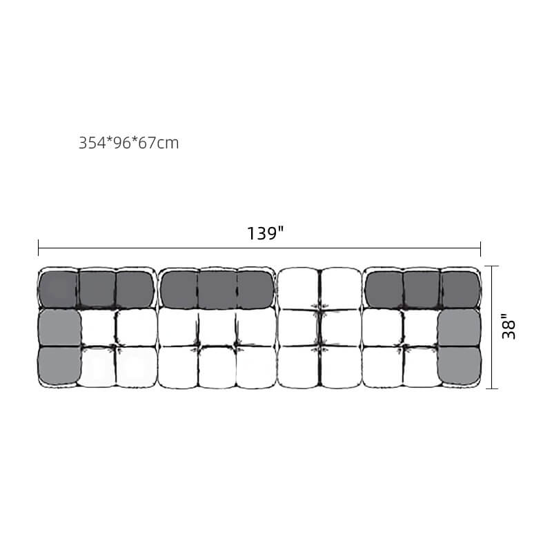 Velvet 3-seater sofa with left or right hand facing chaise, perfect for stylish living rooms