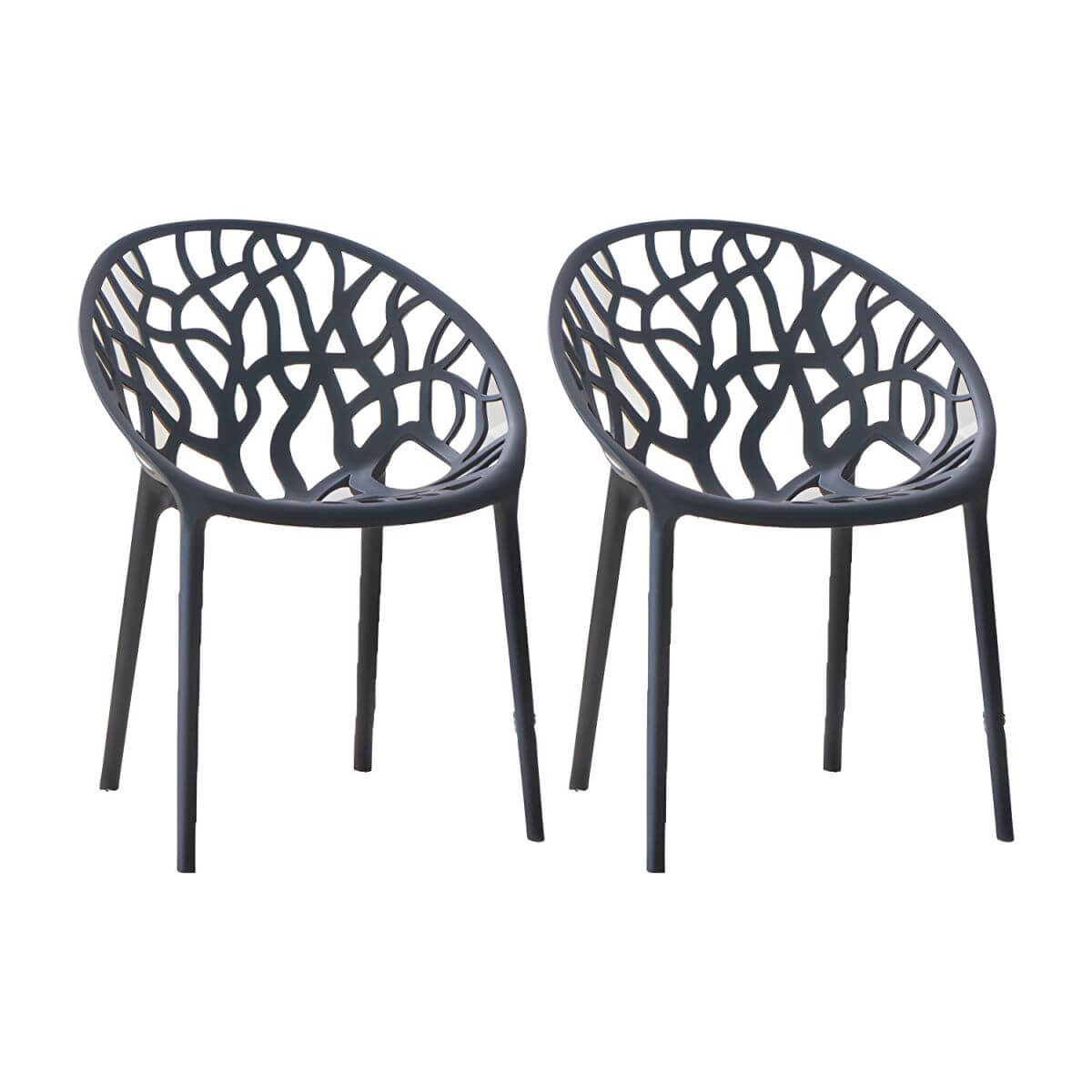 Scandinavian style sloped arm chair made of plastic and acrylic, ideal for kitchen and dining areas