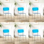 Transparent acrylic dining chair with modern design, perfect for living room and kitchen seating