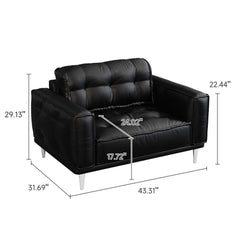 French Vintage Leather Sofa Luxurious Comfort