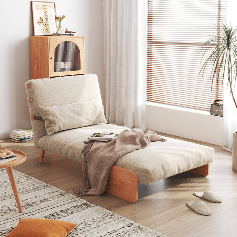 Sofá cama futón 3 en 1, sillón convertible, ahorro de espacio