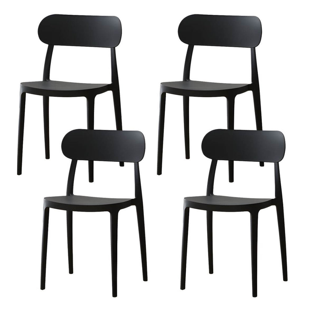 Modern Scandinavian dining chair made of plastic and acrylic, perfect for kitchen and dining areas