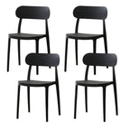Modern Scandinavian dining chair made of plastic and acrylic, perfect for kitchen and dining areas