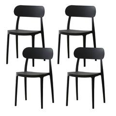 Modern Scandinavian Plastic & Acrylic Kitchen & Dining Chair Dining Chairs