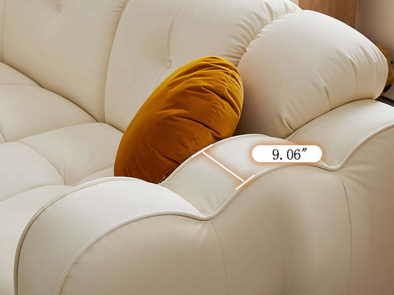 Three seater modern sofa with cat scratch resistant cloth fabric for durable comfort