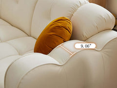 Modern Cloud Style Three Seater Sofa with Cat Scratch Resistance Cloth Fabric
