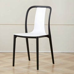 Modern Style Low-Back Plastic & Acrylic Side Chair for Kitchen & Dining Dining Chairs