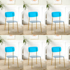 Transparent acrylic dining chair with modern design, perfect for living room and kitchen seating