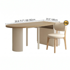 Conjunto de Mesa y Sillas de Comedor Expandible Minimalista Moderno