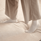 Elegant soft velvet 3-seater sofa bed with modern design and easy maintenance