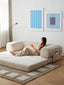 Versatile Modular Futon Sofa - Expandable & Foldable Corduroy Floor Couch Bed
