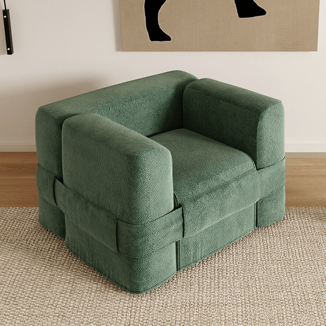 Luxurious Modern Minimalist Sofa Set with Ergonomic Armrests and High-Quality Velvet Fabric