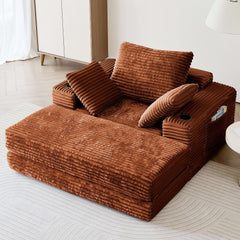 53.5” Modern Oversize Chaise Lounge Sofa Bed