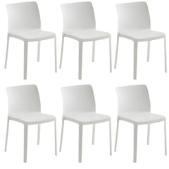 Scandinavian Plastic & Acrylic Kitchen & Dining Chair with Low Back Dining Chairs