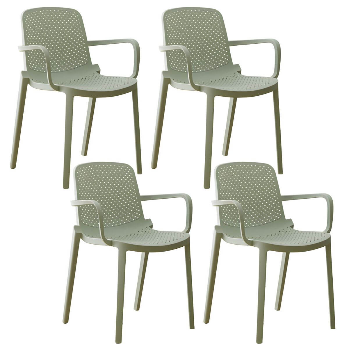 Acrylic modern plastic dining chair with solid back, 32 inches high, ideal for restaurant seating