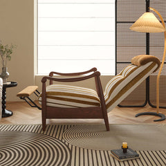 Vintage Adjustable Accent Chair with Solid Wood Frame