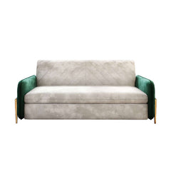 67in Modern Pull Out Convertible Sofa Bed With Storage Pocket