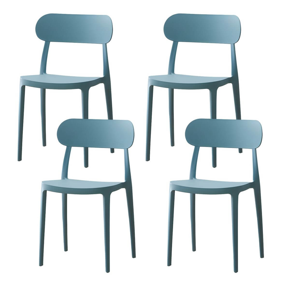 Modern Scandinavian dining chair made of plastic and acrylic, perfect for kitchen and dining areas