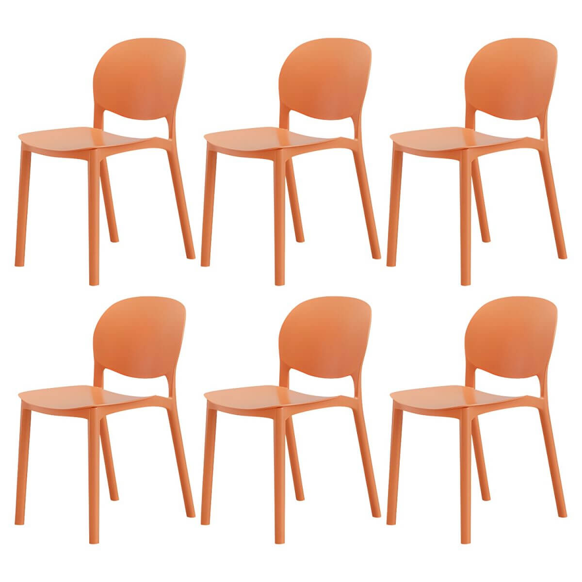 Stackable Nordic dining chair with acrylic legs and ergonomic backrest for modern dining rooms