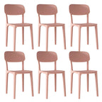 Stackable Nordic acrylic dining chair with backrest and acrylic legs