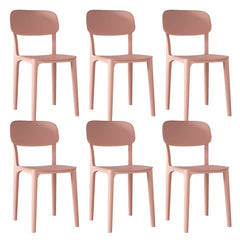 Nordic Backrest Stackable Acrylic Chair with Acrylic Legs for Dining Room Dining Chairs