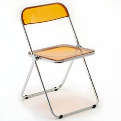 Scandinavian Style Silver Metal Leg Plastic & Acrylic Side Chair Dining Chairs