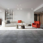 Ultra-modern polyester blend tuxedo arm sofa with tight back, 27.56 inches high sectional