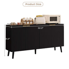 Modern Sideboard Buffet Cabinet with Adjustable Shelves