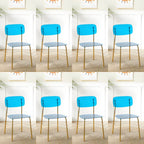 Transparent acrylic dining chair with modern design, perfect for living room and kitchen seating