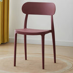 Modern Scandinavian dining chair made of plastic and acrylic, perfect for kitchen and dining areas